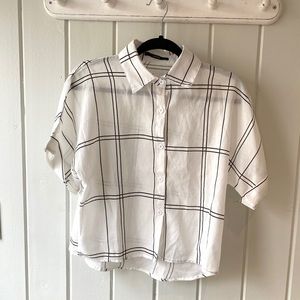 Zaful Cropped Button Down